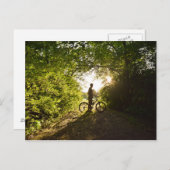 Bike Silhouette Briefkaart (Voorkant / Achterkant)