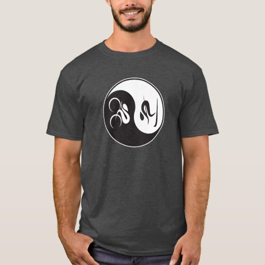 BIKE-SKI YIN-YANG T-SHIRT (Voorkant)