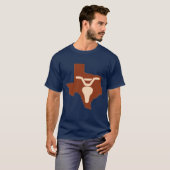 Bike Steer en Texas Silhouette T-shirt (Voorkant volledig)