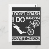 Bike Stuntman Crash Extreme Sport MTB-fietser Briefkaart (Voorkant / Achterkant)