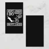 Bike Stuntman Crash Extreme Sport MTB-fietser Visitekaartje (Voorkant / Achterkant)