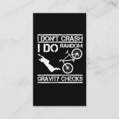 Bike Stuntman Crash Extreme Sport MTB-fietser Visitekaartje (Voorkant)