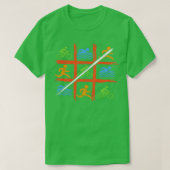 Bike Swim Run Tic Tac Toe 2 T-shirt (Design voorkant)