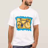 Bike Symbol Mannen T-Shirt (Voorkant)