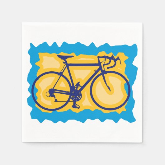 Bike Symbol Napkins Servet (Voorkant)