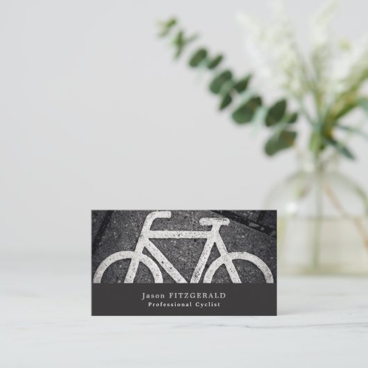 Bike Symbool, fietsen, fietslijst Visitekaartje (Staand voorkant)
