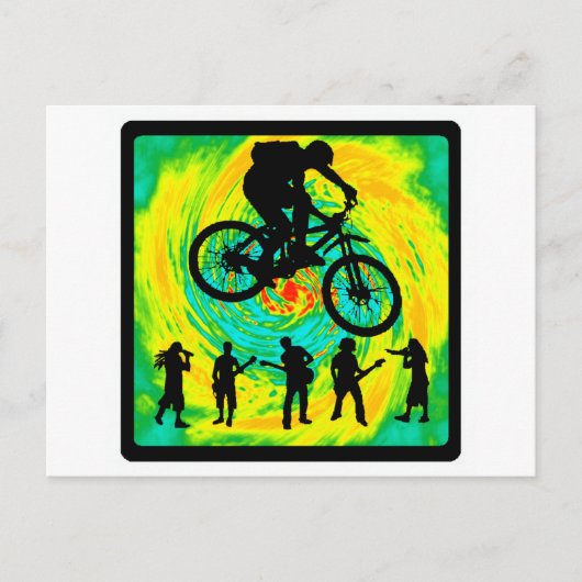 Bike Triple Jump Briefkaart (Voorkant)