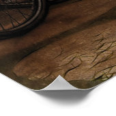 Bike - twee fietsen en een gaspomp poster (Hoek)