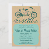  Bike Vow-uitnodiging tot vernieuwing "We doen het Kaart (Voorkant)