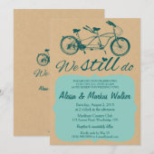  Bike Vow-uitnodiging tot vernieuwing "We doen het Kaart (Voorkant / Achterkant)