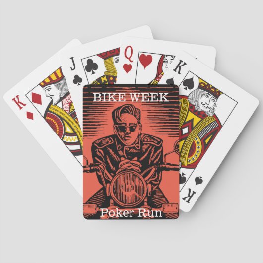 Bike Week Poker   kijk uitvoeren Pokerkaarten (Achterkant)