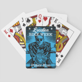 Bike Week Poker Run Aangepaste evenementen Vintage Pokerkaarten