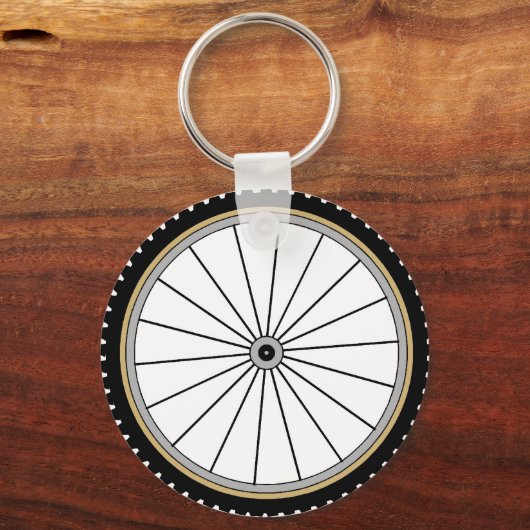 Bike Wheel Sleutelhanger (Voorkant)