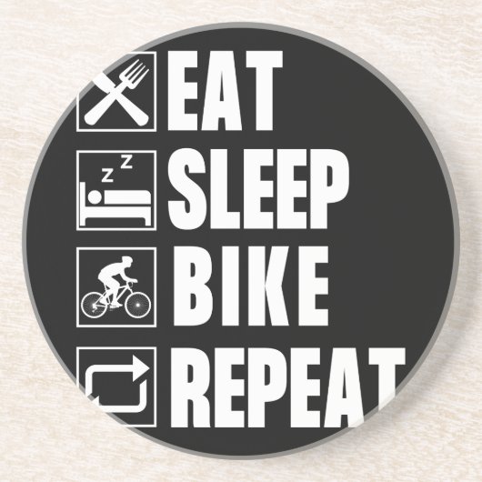 BIKE ZANDSTEEN ONDERZETTER (Voorkant)
