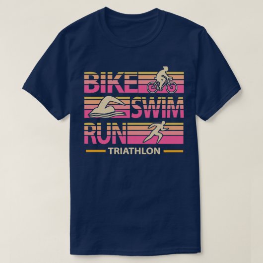 Bike-zwemtocht triathlon 2 t-shirt (Design voorkant)