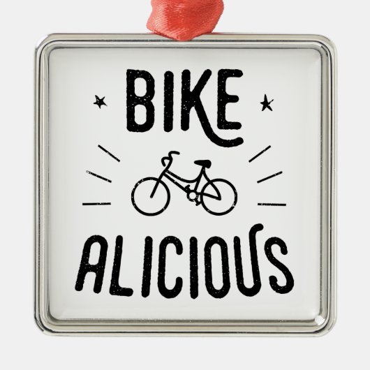 Bikealicious Metalen Ornament (Voorkant)