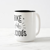 Bikealicious Tweekleurige Koffiemok (Voorkant rechts)