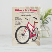 Bikeathon-uitnodiging Kaart (Staand voorkant)