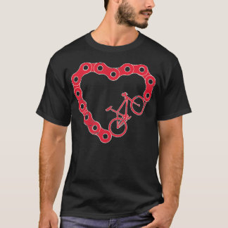 Bikecyclist Valentijnse bergen T-shirt