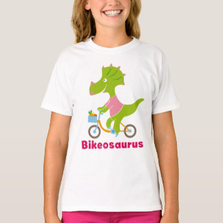 Bikeosaurus white t-shirt