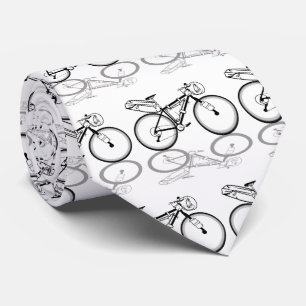 Bikepackfiets zwart-wit stropdas