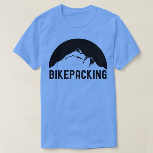 Bikepacking Bike Camping Gift T-shirt (Design voorkant)