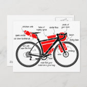 Bikepacking Briefkaart (Voorkant / Achterkant)