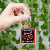 Bikepacking Canada Sleutelhanger (Hand)