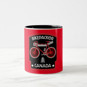 Bikepacking Canada Tweekleurige Koffiemok