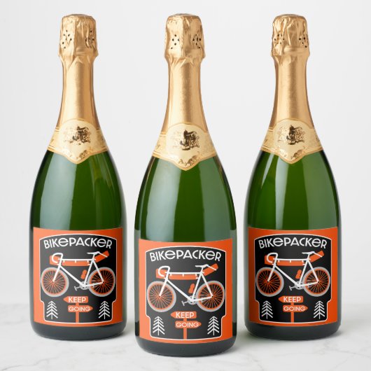 Bikepacking Fiets Touring Sparkling Wijnetiket (Flessen)