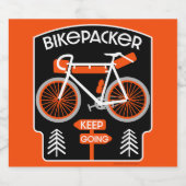 Bikepacking Fiets Touring Sparkling Wijnetiket (Enkel label)