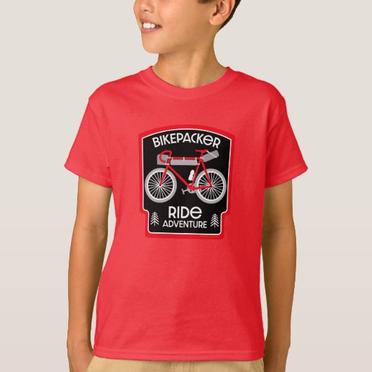 Bikepacking Fiets Touring T-shirt (Voorkant)
