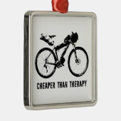 Bikepacking, goedkoper dan therapie metalen ornament (Rechts)