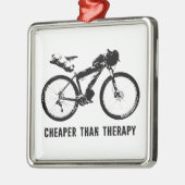 Bikepacking, goedkoper dan therapie metalen ornament (Links)