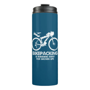Bikepacking is weglopen voor volwassenen thermosbeker