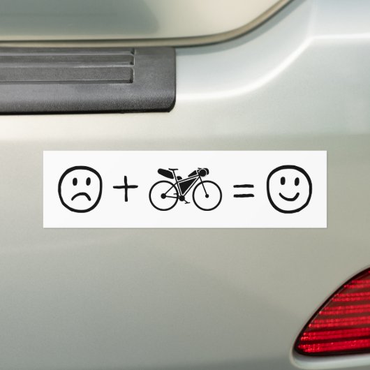 Bikepacking maakt je gelukkig bumpersticker (Op auto)
