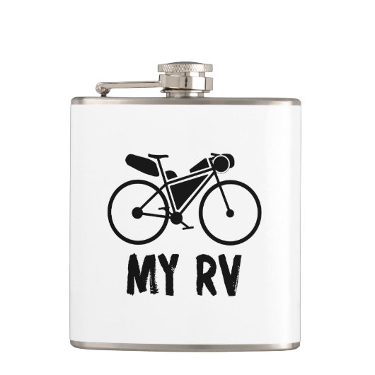 Bikepacking, mijn recreatievoertuig heupfles (Voorkant)