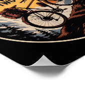 Bikepacking Outdoor Mountain Biking Chasing Horizo Poster (Hoek)