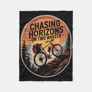 Bikepacking Outdoor Mountainbiken Horizonten najag Fleece Deken