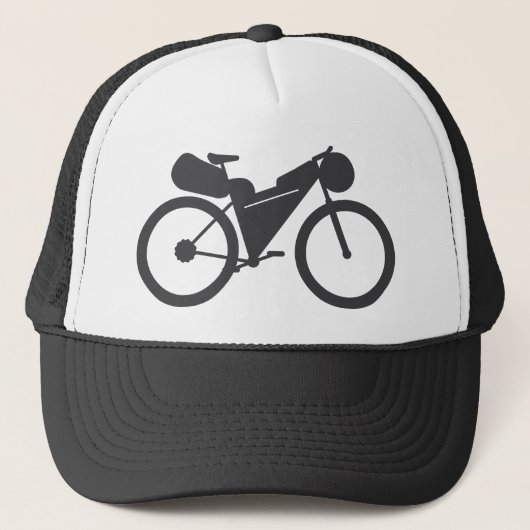 Bikepacking-pictogram Trucker Pet (Voorkant)