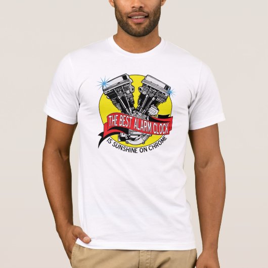 Biker Alarm Clock T-shirt (Voorkant)