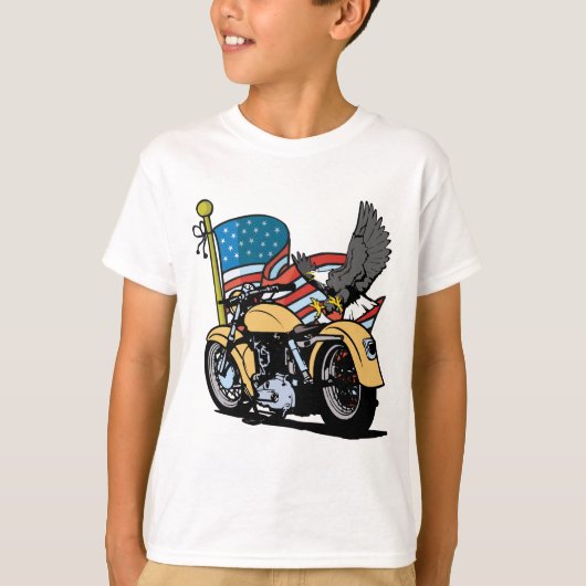 Biker American Eagle T-shirt (Voorkant)