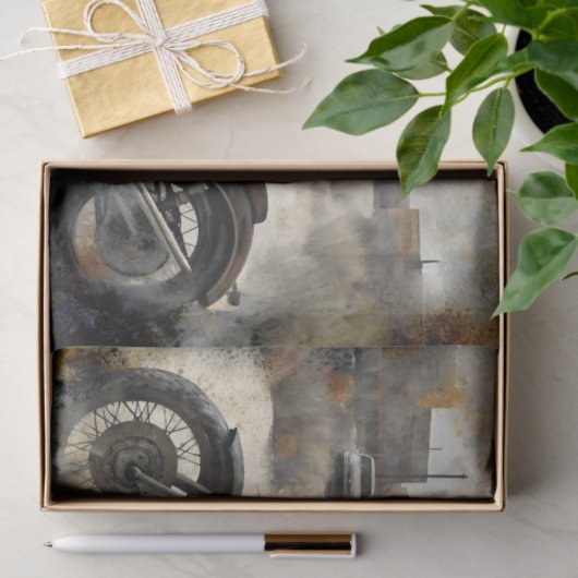 Biker Art Decoupage Tissue Paper Tissuepapier (Geschenk)