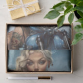 Biker Babe11 Tissuepapier (Geschenk)