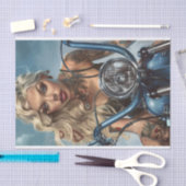 Biker Babe11 Tissuepapier (Craft)