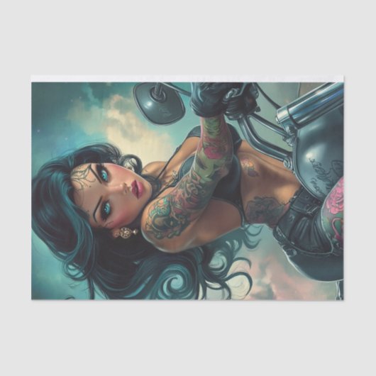 Biker Babe12 3e editie Tissuepapier (Voorkant)