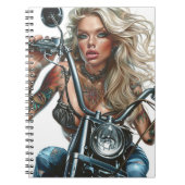 Biker Babe15 Notitieboek (Voorkant)