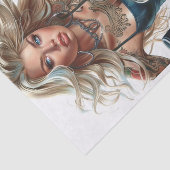 Biker Babe15 Tissuepapier (Detail)