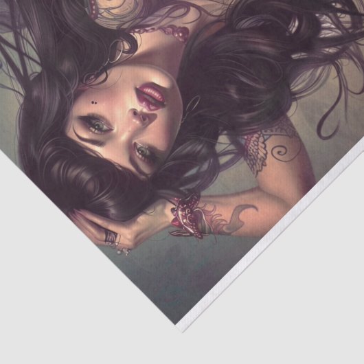 Biker Babe16 Tissuepapier (Detail)