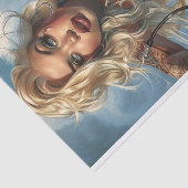 Biker Babe6 Tissuepapier (Detail)